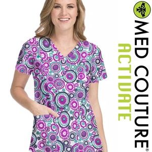 Med Couture Activate Scrub Top 2XL